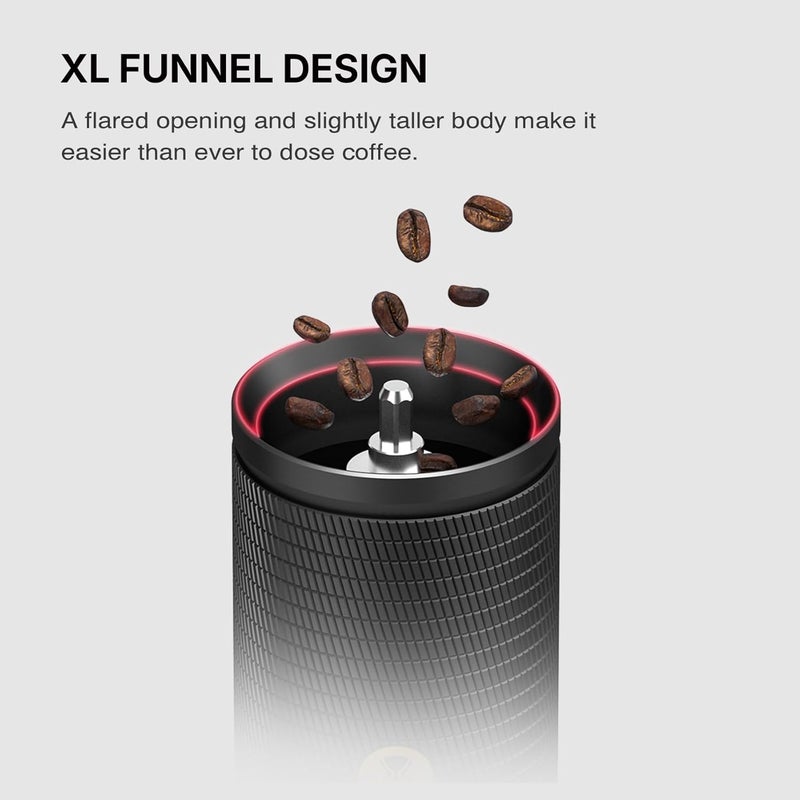 TIMEMORE C5 ESP Pro Manual Coffee Grinder with S2C-042-III Conical Burr, 0.015mm Precision Adjustment, All-Metal Portable Hand Coffee Mill for Espresso/French Press/Pour Over - Black - Image 2